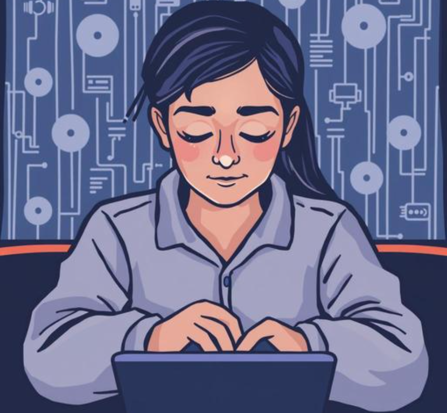 A lonely person looking at a smartphone screen reflecting starlight, symbolizing digital isolation.